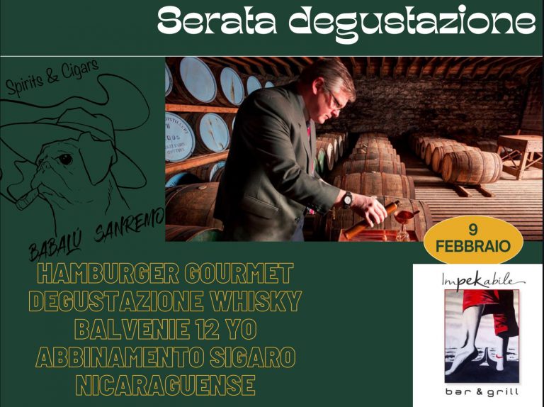 Serata abbinamenti Oliva e Velier Presso ImPEKabile