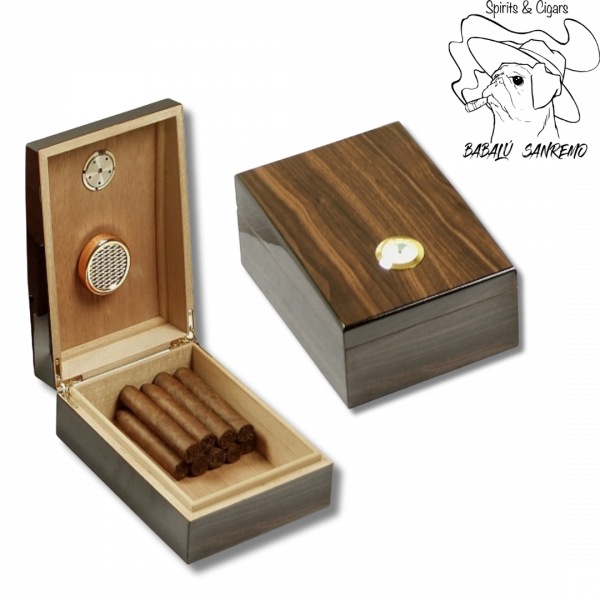 Humidor in noce lucido