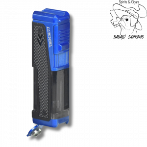 Accendino Galaxy Blu e Nero Jetflame portasigaro bucasigari