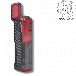 Accendino Galaxy Rosso e Nero Jetflame portasigaro bucasigari