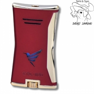 Accendino Colibrì Slim Jet Flame Rosso-Oro