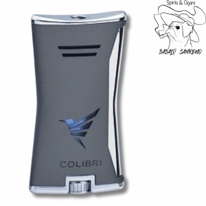 Accendino Colibrì Slim Jet Flame Titanio-Cromo